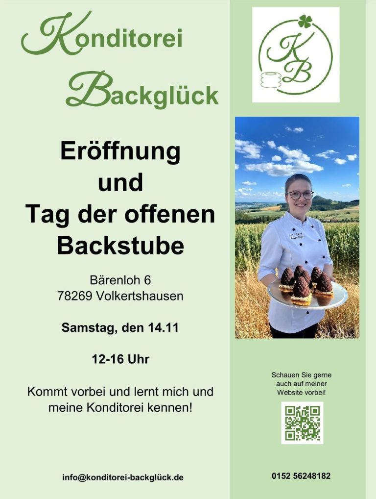 Eröffnung und Tag der offenen Backstube